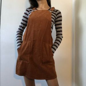 Corduroy Overall Dress